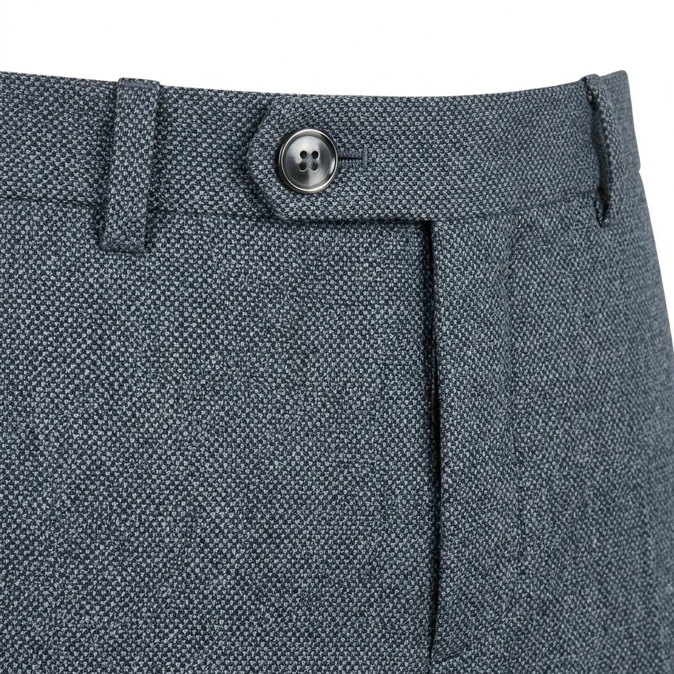 Men's Textured Sharkskin Trousers